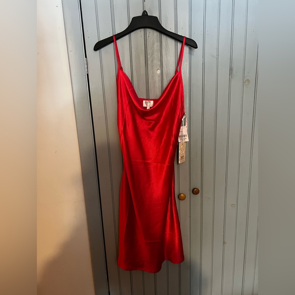 Red Silky Dress